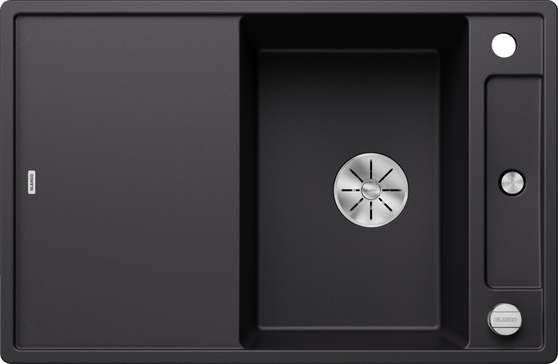 Silgranitinė plautuvė BLANCO AXIA III 45 S SILG PDUR Juoda Z.GL InFino M.AF