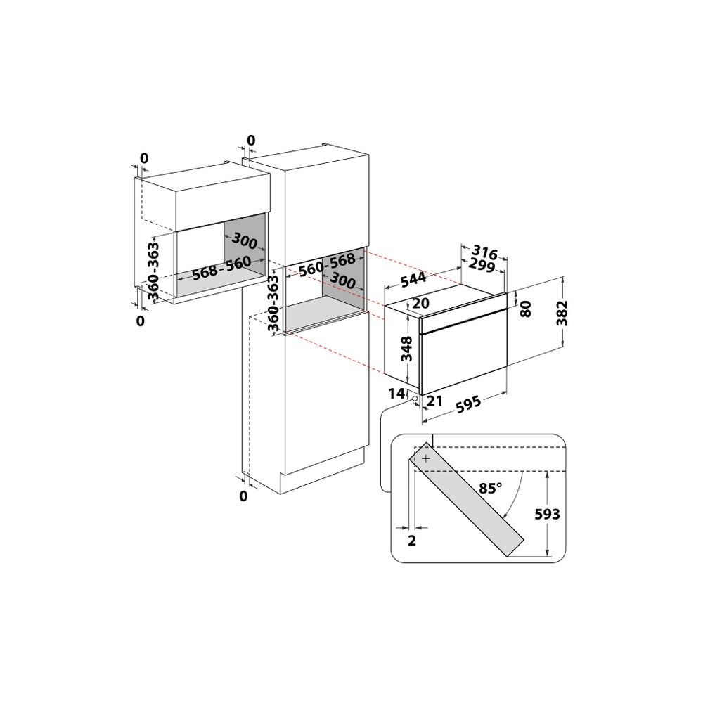 Įmontuojama mikrobangų krosnelė Whirlpool MBNA900X Įmontuojama mikrobangų krosnelė Whirlpool MBNA900X