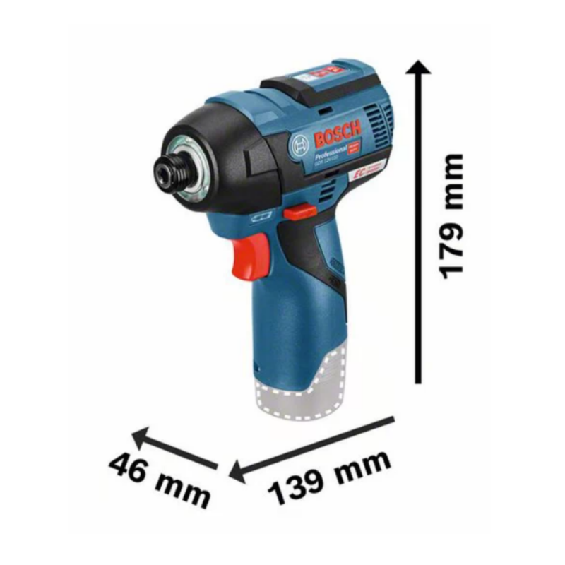 Akumuliatorinis smūginis suktuvas BOSCH GDR 12V-110 Solo