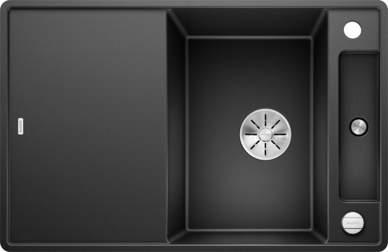 Silgranitinė plautuvė BLANCO AXIA III 45 S-F SILG PDUR Antracitas Z.GL InFino M.AF