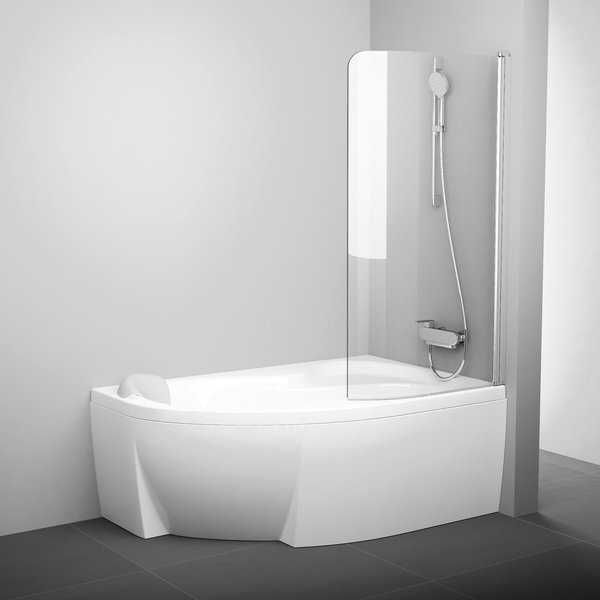 Vonios sienelė Ravak CVSK1 ROSA 160/170 L blizgi + stiklas, transparent, 7QLS0C00Y1discount