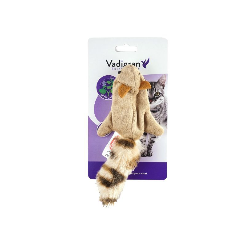 VADIGRAN Cat Toy Flying Squirrel Catnip voverė 10.5cm 2vnt, 14377