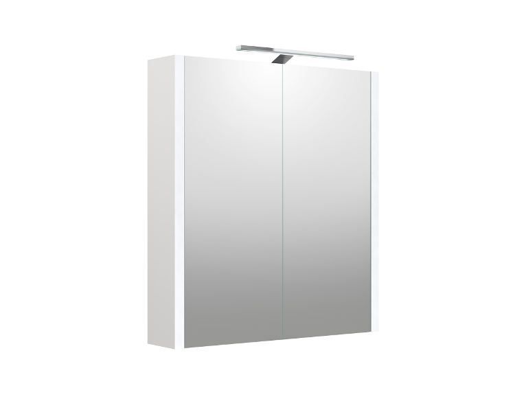 Veidrodinė spintelė su apšvietimu Raguvos Baldai Urban, LED, IP44, balta matinė, 60 cm, 2002312