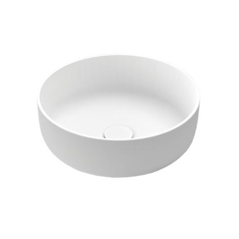 Pastatomas Xonyx™ lieto akmens praustuvas Balteco NEO C ø 41 cm, baltas matinis