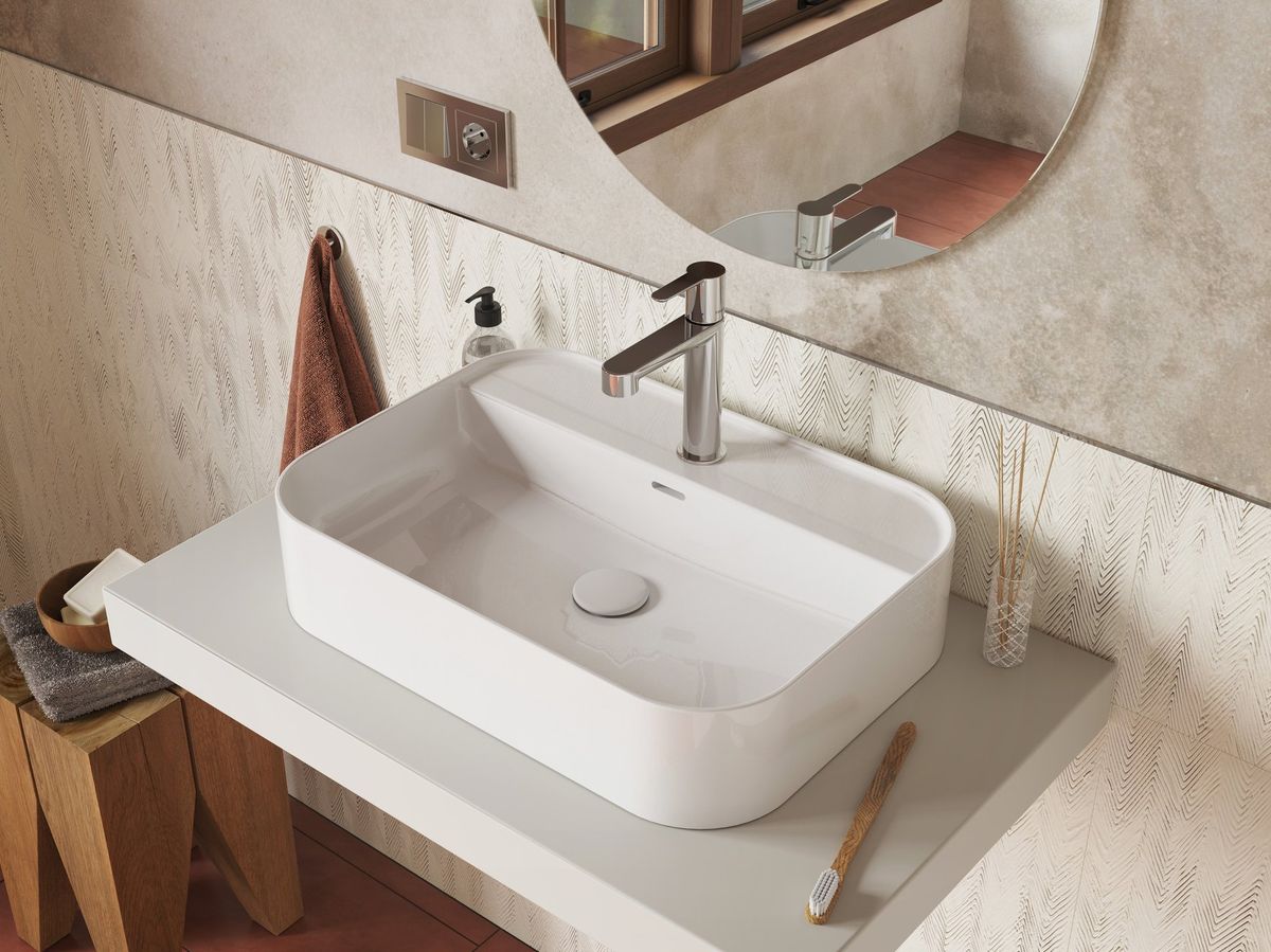 Keraminis dugno vožtuvas neuždaromas, baltas matinis X01920