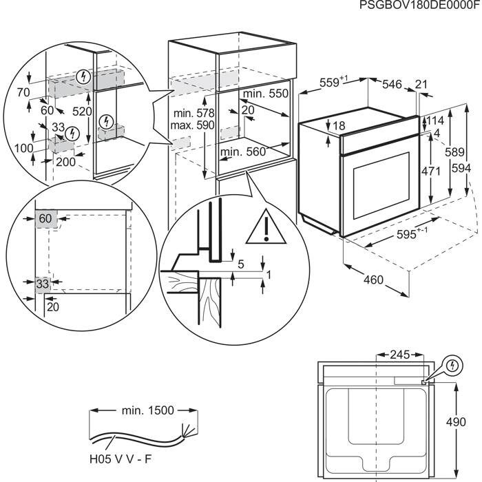 Orkaitė ELECTROLUX EOA9S3DC Orkaitė ELECTROLUX EOA9S3DC