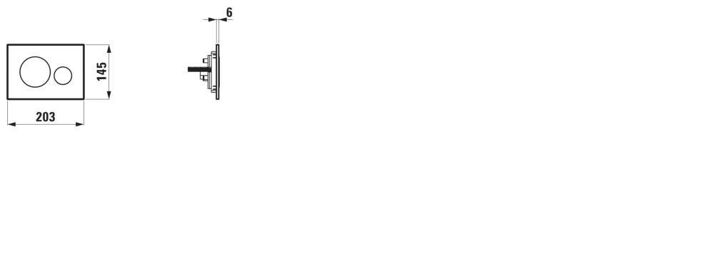 Komplektas: rėmas Laufen INEOLINK su chromine plokštele ir unitazas CERSANIT DESSE Vortex