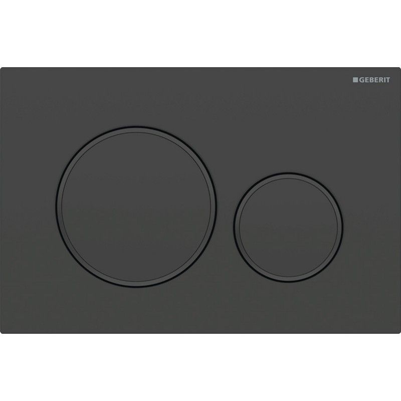 Geberit AquaClean Alba Premium komplektas su Duofix Sigma WC instaliacine sistema, Sigma 20 Round mygtukas, juodas