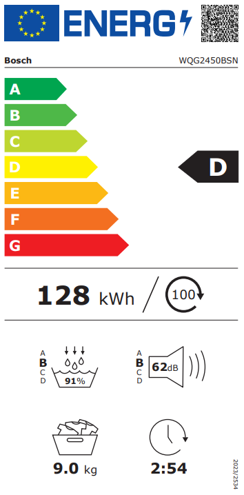 Džiovyklė BOSCH WQG2450BSN Džiovyklė BOSCH WQG2450BSN