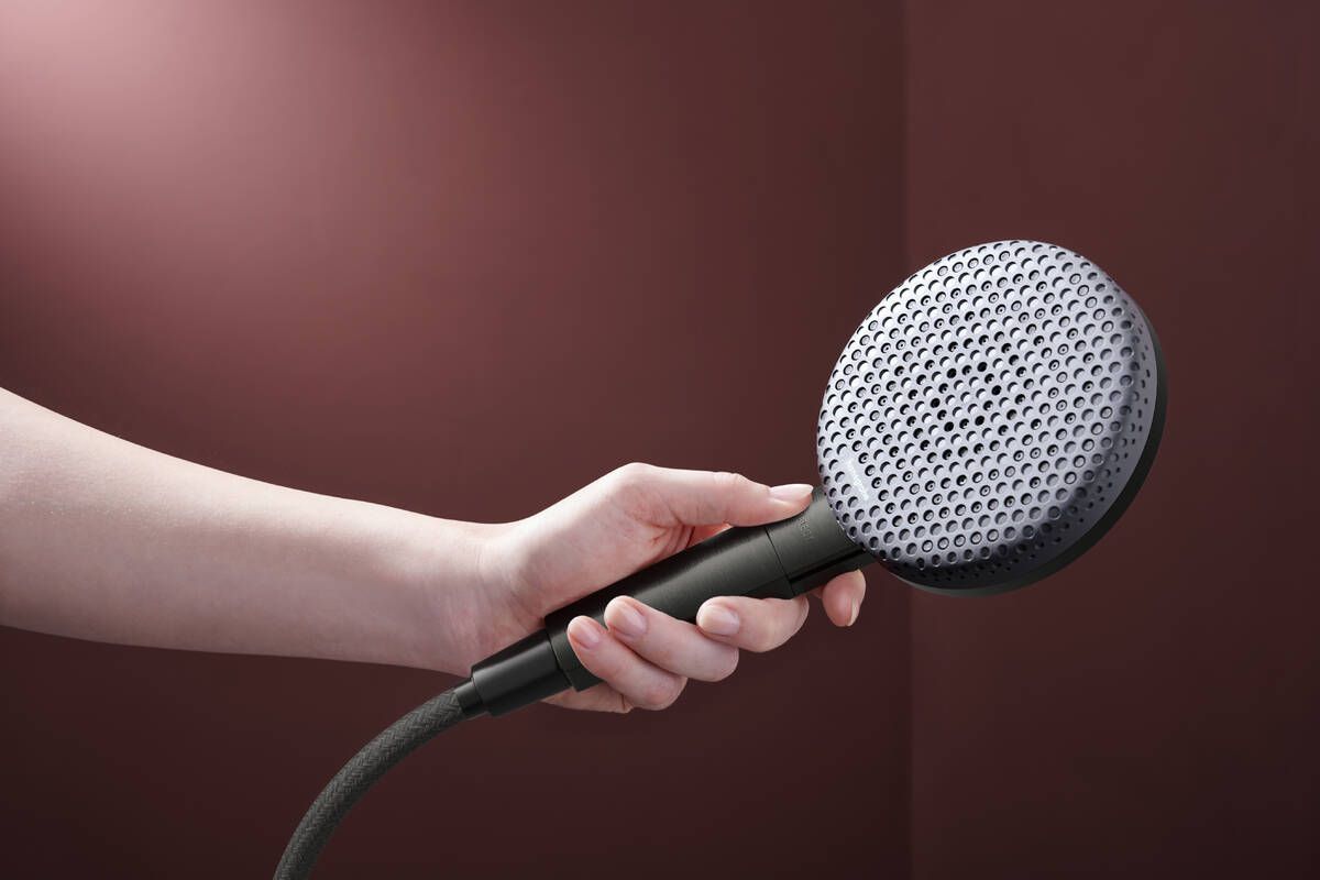 Dušo komplektas hansgrohe Raindance Alive Select S, juoda chromo 24602340