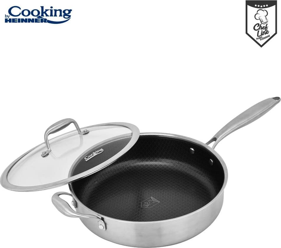 Puodas nerūdijančio plieno su keramikos danga 4.2L 28x7.5cm HR-MRK-28C HEINNER Puodas nerūdijančio plieno su keramikos danga 4.2L 28x7.5cm HR-MRK-28C HEINNER