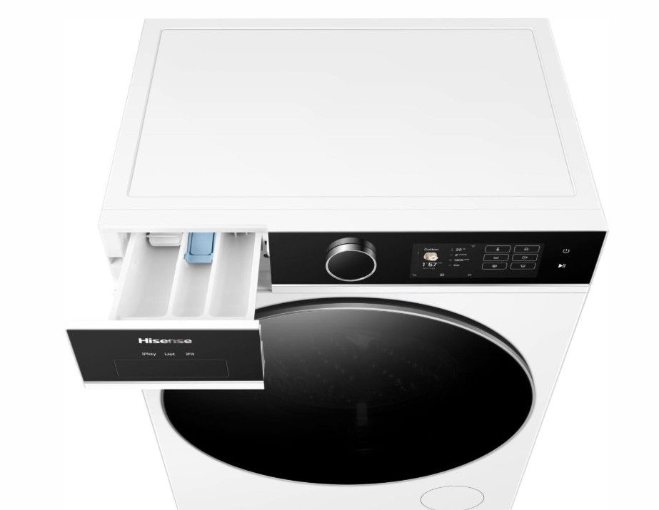 Skalbimo mašina su džiovinimo funkcija Hisense WD5I8043BWF, 8 kg / 5 kg