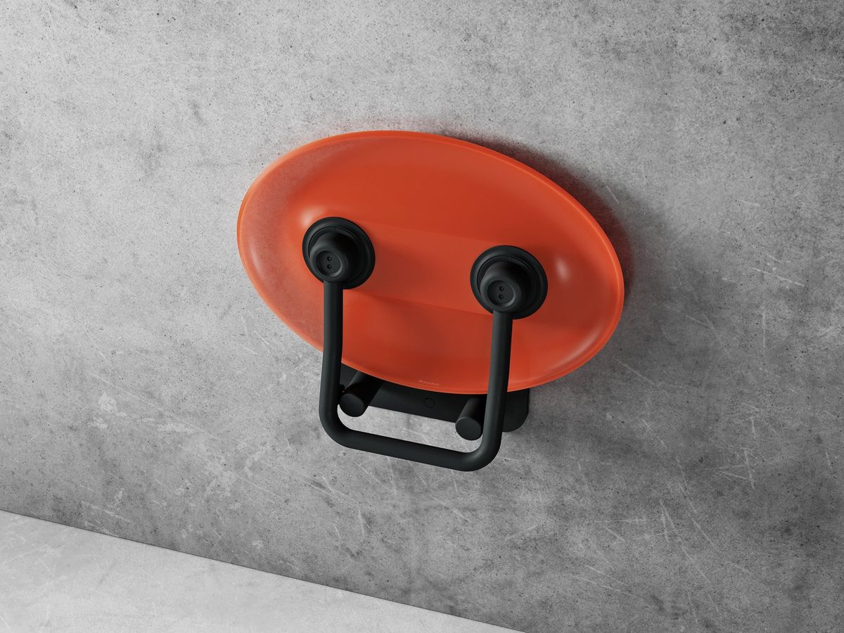 Ravak Dušo sėdynė Ovo P II, orange/juoda, B8F0000058