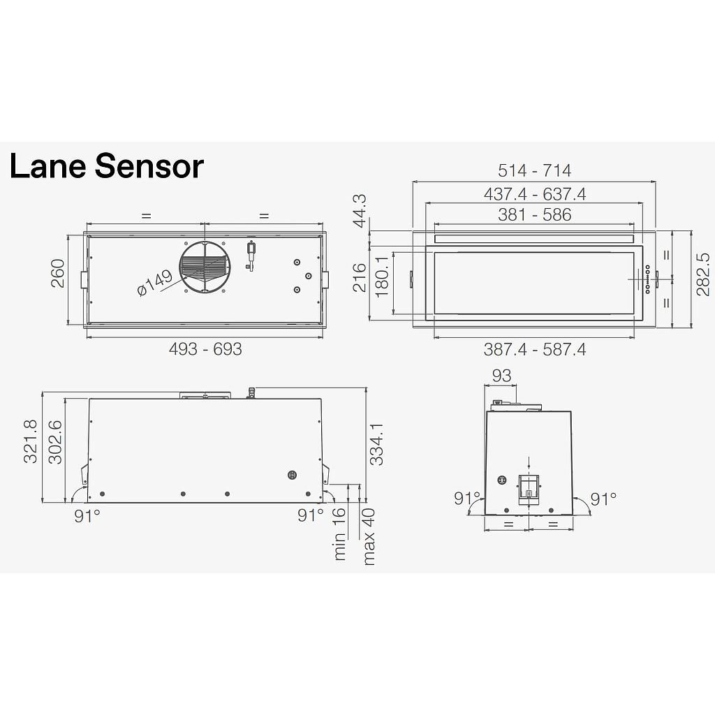 Gartraukis ELICA LANE SENSOR @ BL MAT/A/52