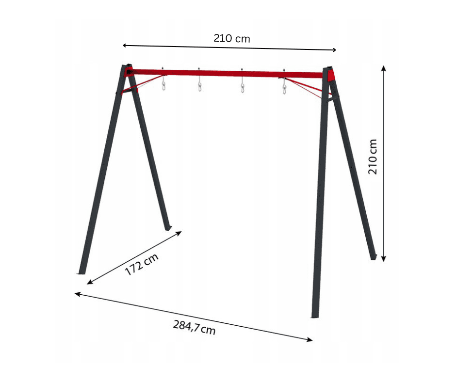 Metalinis sūpynių rėmas "Double Swing" Metalinis sūpynių rėmas "Double Swing"