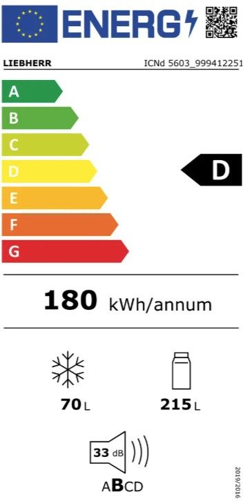 Įmontuojamas šaldytuvas Liebherr ICNd 5603 Pure NoFrost Įmontuojamas šaldytuvas Liebherr ICNd 5603 Pure NoFrost