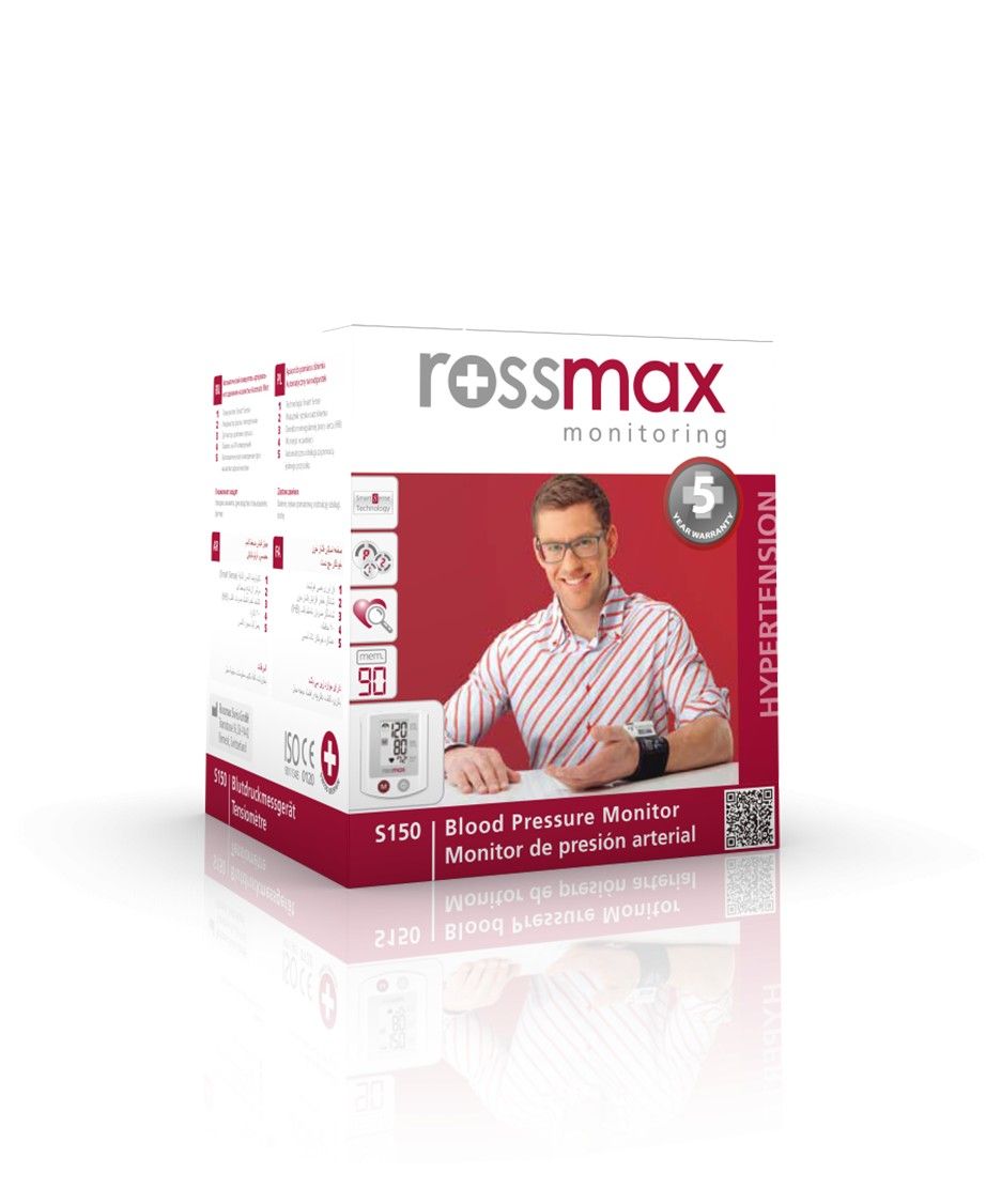 Riešinis kraujospūdžio matuoklis Rossmax S150 Riešinis kraujospūdžio matuoklis Rossmax S150