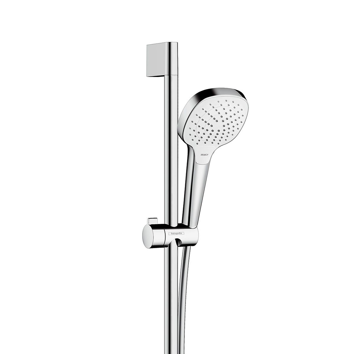 Dušo komplektas Hansgrohe Croma Select E Vario, baltas/chromas 26592400