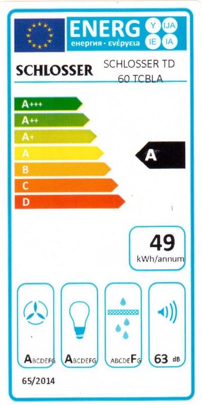 Garų surinktuvas TD 60 TC BLA Garų surinktuvas TD 60 TC BLA