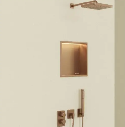 Įleidžiama sieninė lentyna Balneo Wall Box LED vario sp., 30x30x10 cm, B0101040109-1