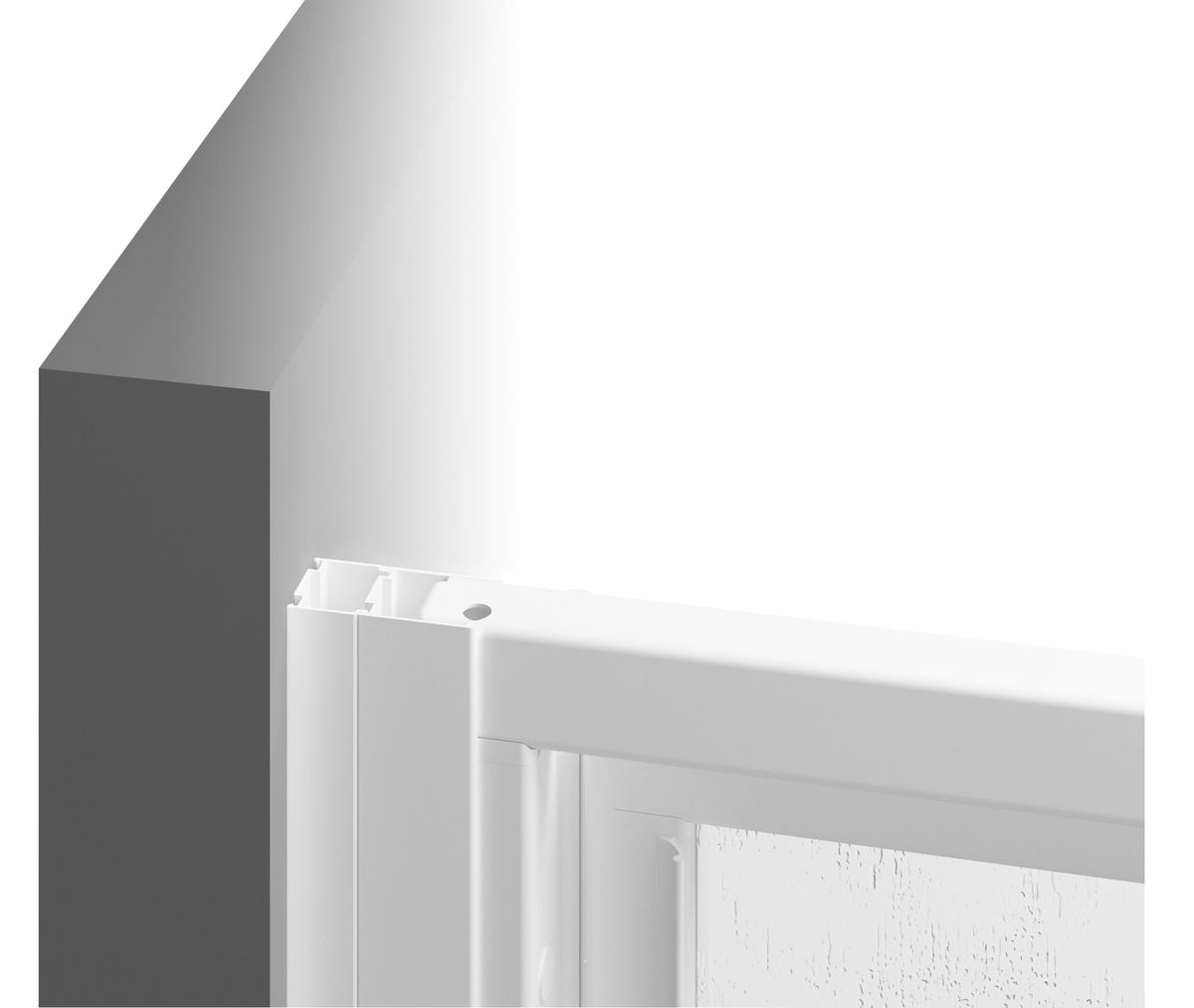 Stacionari sienelė Ravak Supernova APSS 80 198, satinas+plastikas Pearl 94040UR211