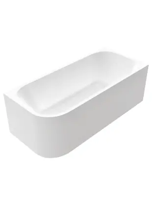 Akmens masės vonia Balteco Leon dešininė 180×80 balta Akmens masės vonia Balteco Leon dešininė 180×80 balta