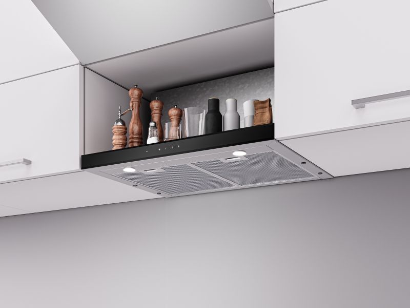 Įmontuojamas 60 cm pločio gartraukis Schlosser XTRA S (LD3062TCBL), juoda briauna