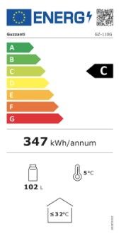 Šaldytuvas vertikali vitrina Guzzanti GZ 110G Šaldytuvas vertikali vitrina Guzzanti GZ 110G