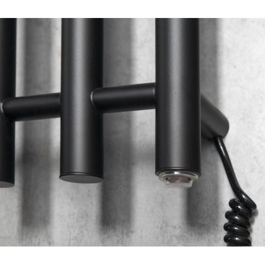 Elektrinis rankšluosčių džiovintuvas Sapho Papinado 26,3x120 cm, matinė juoda Elektrinis rankšluosčių džiovintuvas Sapho Papinado 26,3x120 cm, matinė juoda