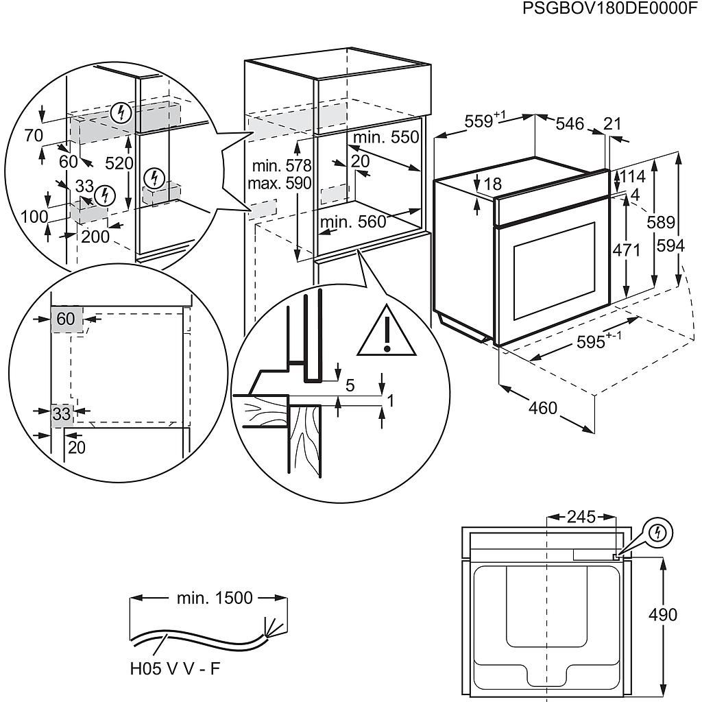 Orkaitė AEG TA5CB53APB Orkaitė AEG TA5CB53APB