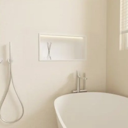 Įleidžiama sieninė lentyna Balneo Wall Box LED baltos sp., 60x30x10 cm, B0101050109-2