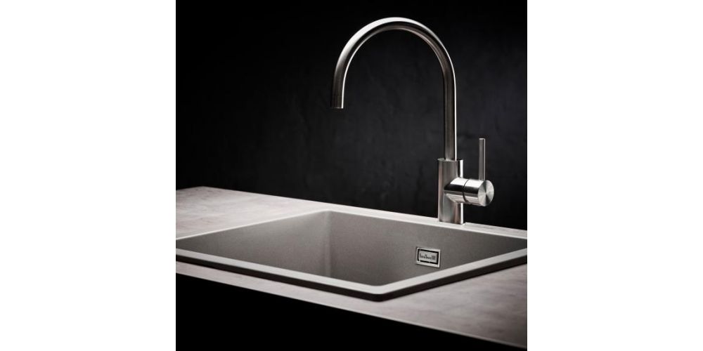 Granitinė plautuvė Reginox Amsterdam 50 Grey Silvery, 56x46 cm, pilka, R30851