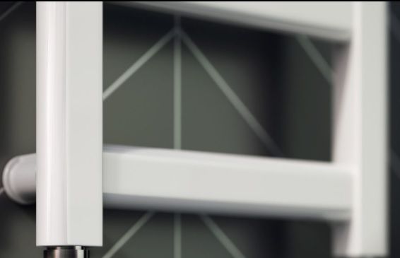 Rankšluosčių džiovintuvas Regnis Drabinka 30x92 cm, matinė balta (struktūrinė)