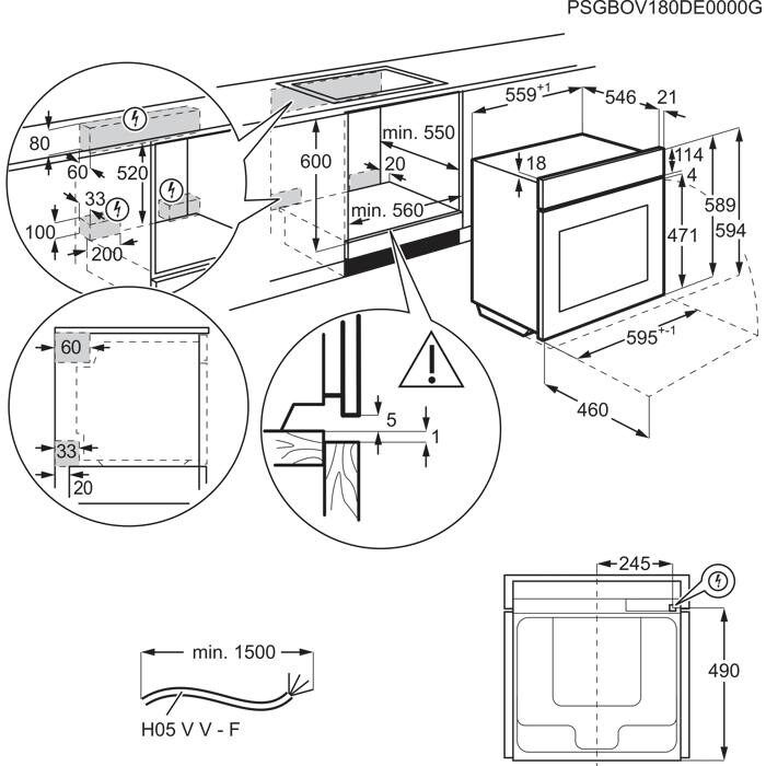 Orkaitė ELECTROLUX EOA9S3DC Orkaitė ELECTROLUX EOA9S3DC