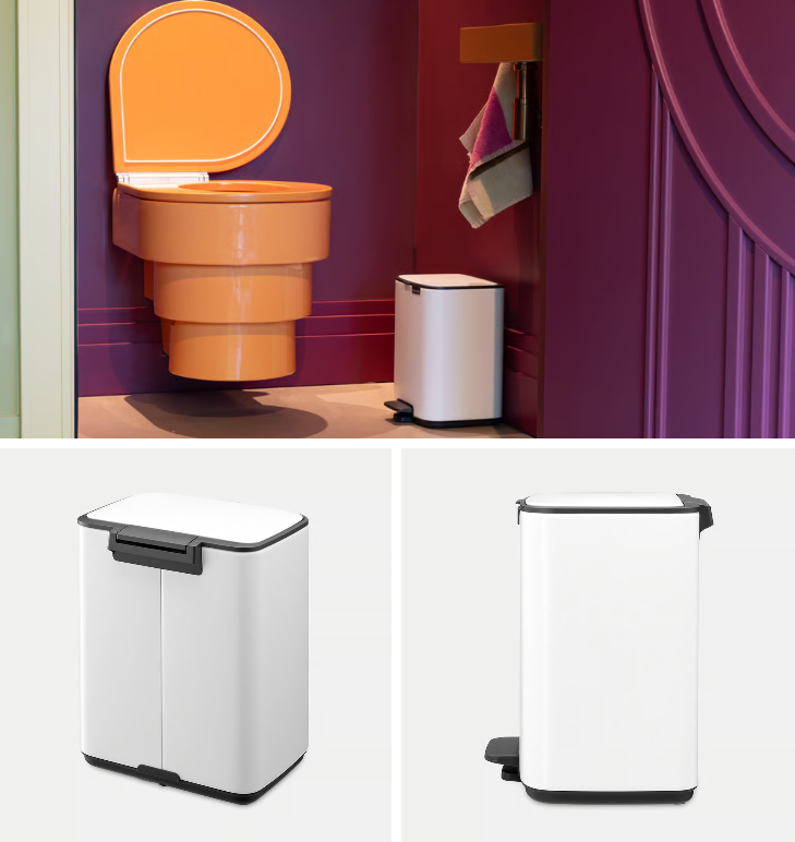 Šiukšlių dėžė Brabantia Bo, 4L., Balta, 236723