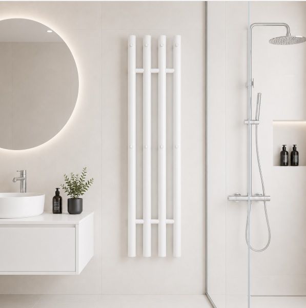 Rankšluosčių džiovintuvas Očenašek 4TT 31x130 cm, baltas, 8 kabliukai Rankšluosčių džiovintuvas Očenašek 4TT 31x130 cm, baltas, 8 kabliukai