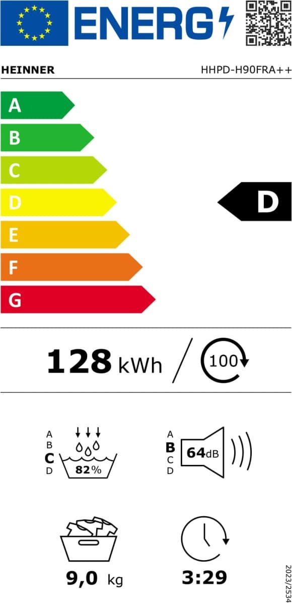 Džiovyklė HHPD-H90FRA++ HEINNER Džiovyklė HHPD-H90FRA++ HEINNER