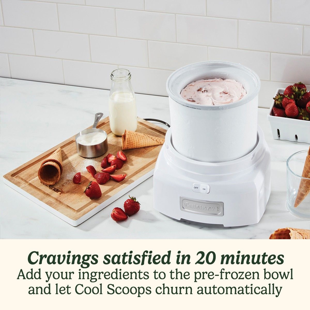 Ledų gaminimo aparatas Cuisinart ICE21E Ledų gaminimo aparatas Cuisinart ICE21E