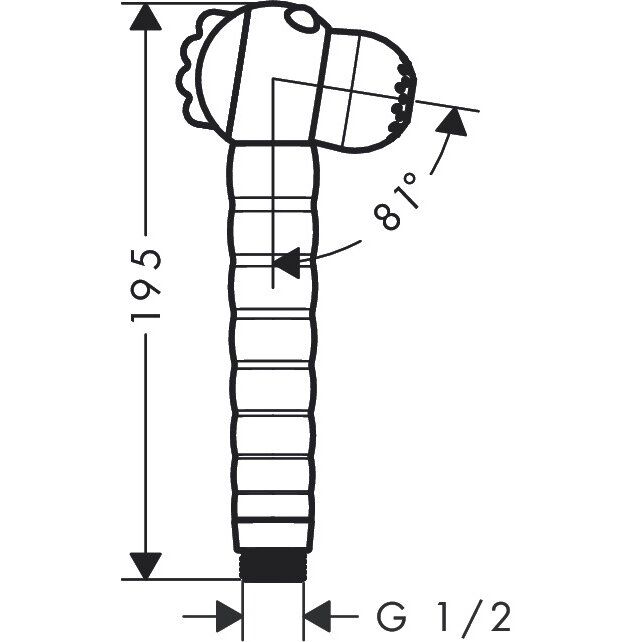 Dušo galva Jocolino, 2jet crocodile, žalia, 28788570