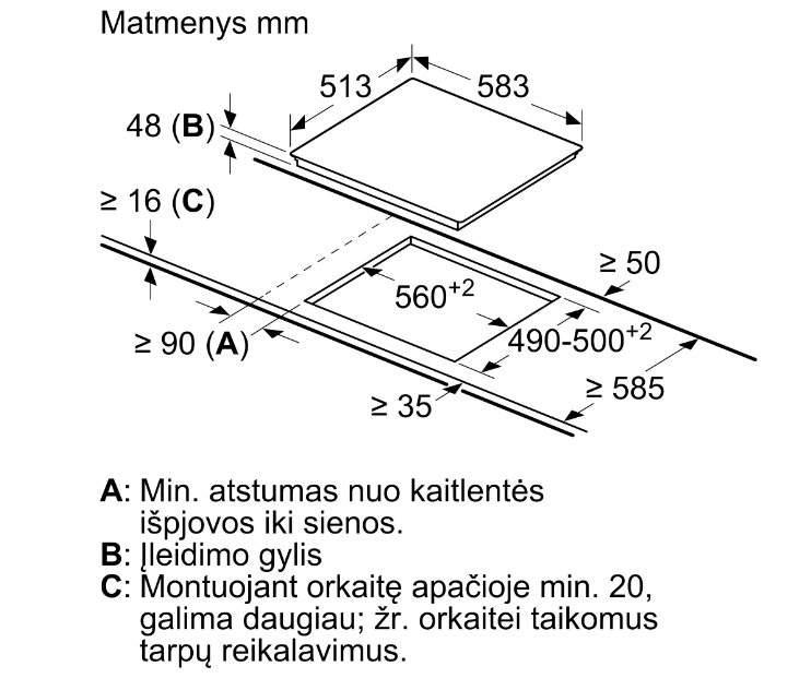 Kaitlentė BOSCH PKE645CA2E