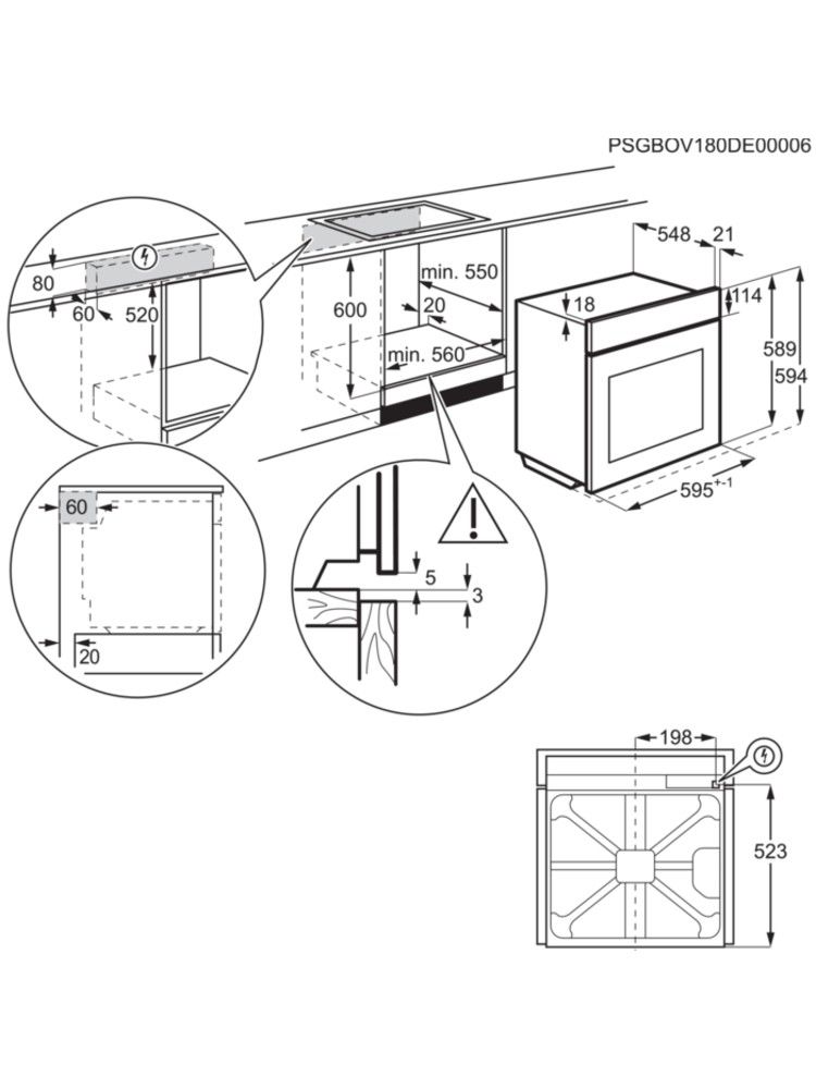 Įmontuojama garinė orkaitė Electrolux EOC8P31Z