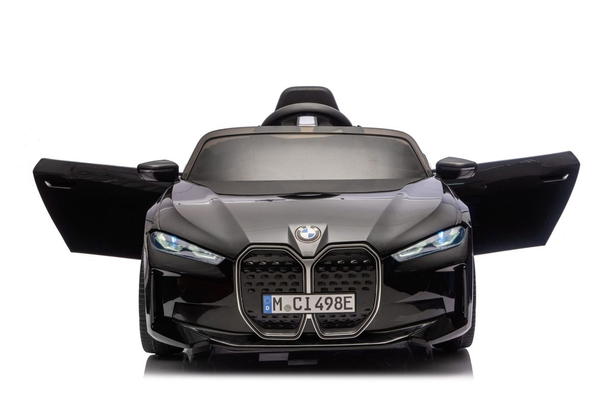 Vaikiškas elektromobilis BMW I4 HATIS, juodas Vaikiškas elektromobilis BMW I4 HATIS, juodas