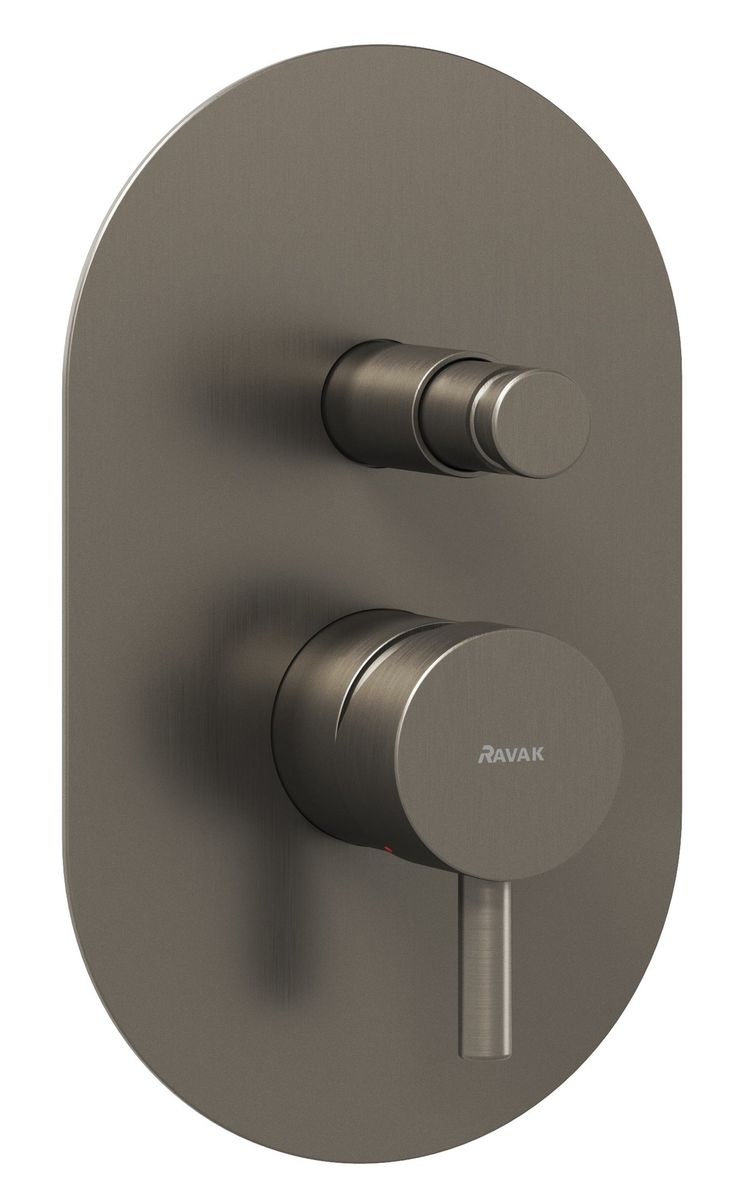 ES 061.20GB.O2 Potinkinis maišytuvas su korpusu, 2 funkcijų, Graphite Brushed Ravak X070321