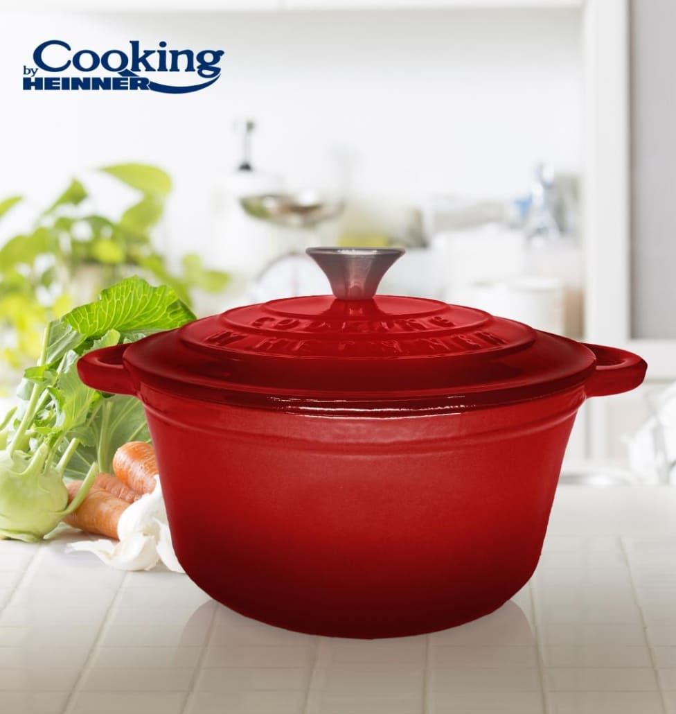 Puodas emaliuotas ketaus 2.9L 22x9.5cm HR-KN-C29 HEINNER Puodas emaliuotas ketaus 2.9L 22x9.5cm HR-KN-C29 HEINNER