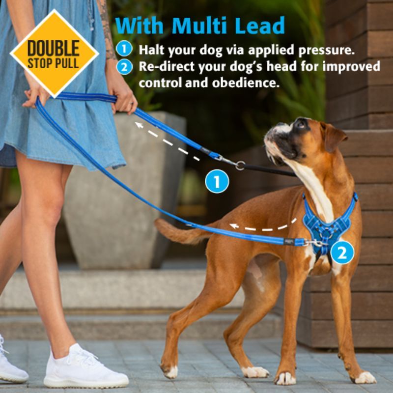 ROGZ Stop Pull Harness raudonos petnešos 45-75cm, SPSJ06C