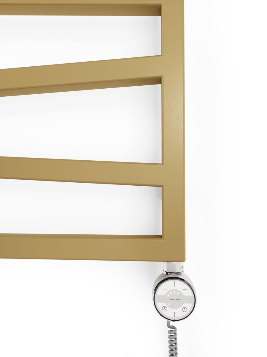 Elektrinis rankšluosčių džiovintuvas Terma ZigZag, anodic gold, 50 cm x 83.5 cm, 300 W, dešininis, pilnai paruoštas naudojimui Elektrinis rankšluosčių džiovintuvas Terma ZigZag, anodic gold, 50 cm x 83.5 cm, 300 W, dešininis, pilnai paruoštas naudojimui