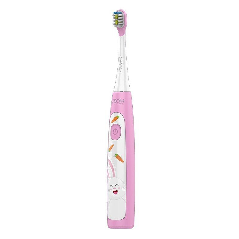 Vaikiškas įkraunamas elektrinis dantų šepetėlis OSOM Oral Care Kids Sonic Toothbrush Pink