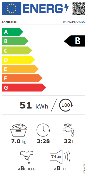 Skalbyklė GORENJE W3NGPI72SBS Skalbyklė GORENJE W3NGPI72SBS