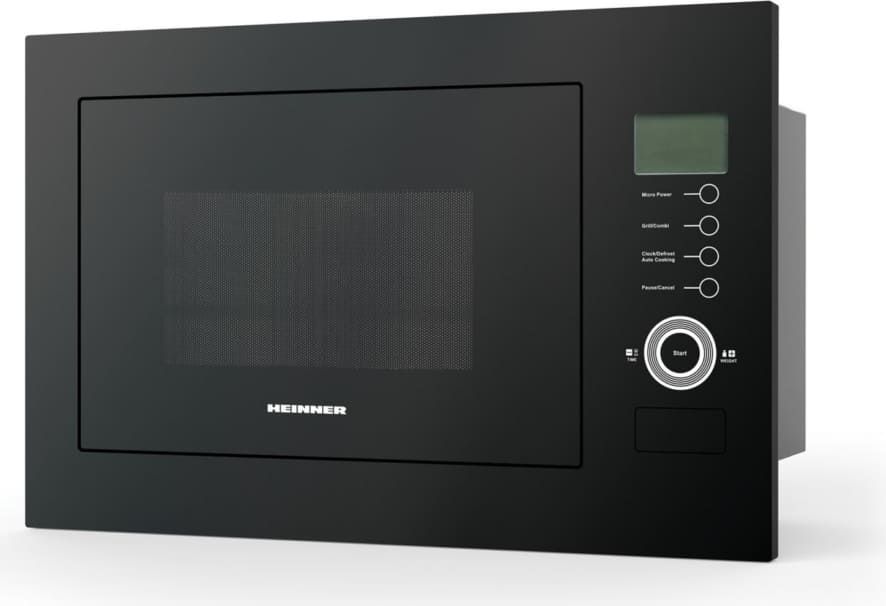 Įmontuojama mikrobangų krosnelė 900W, 25L HMW-25BIGBK HEINNER