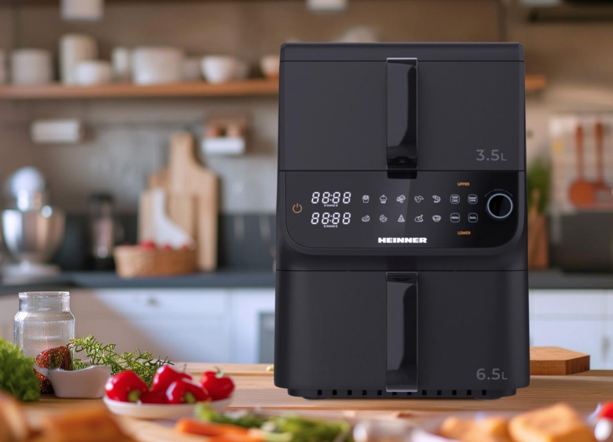 Karšto oro gruzdintuvė 2500W, 10L HAF-C10DBS25BK HEINNER Karšto oro gruzdintuvė 2500W, 10L HAF-C10DBS25BK HEINNER